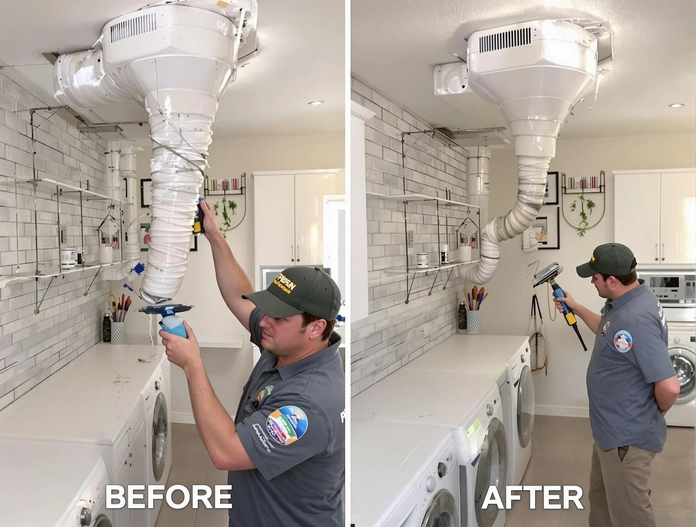 Professional dryer exhaust vent cleaning by Millcreek Dryer Vent Cleaning in Millcreek