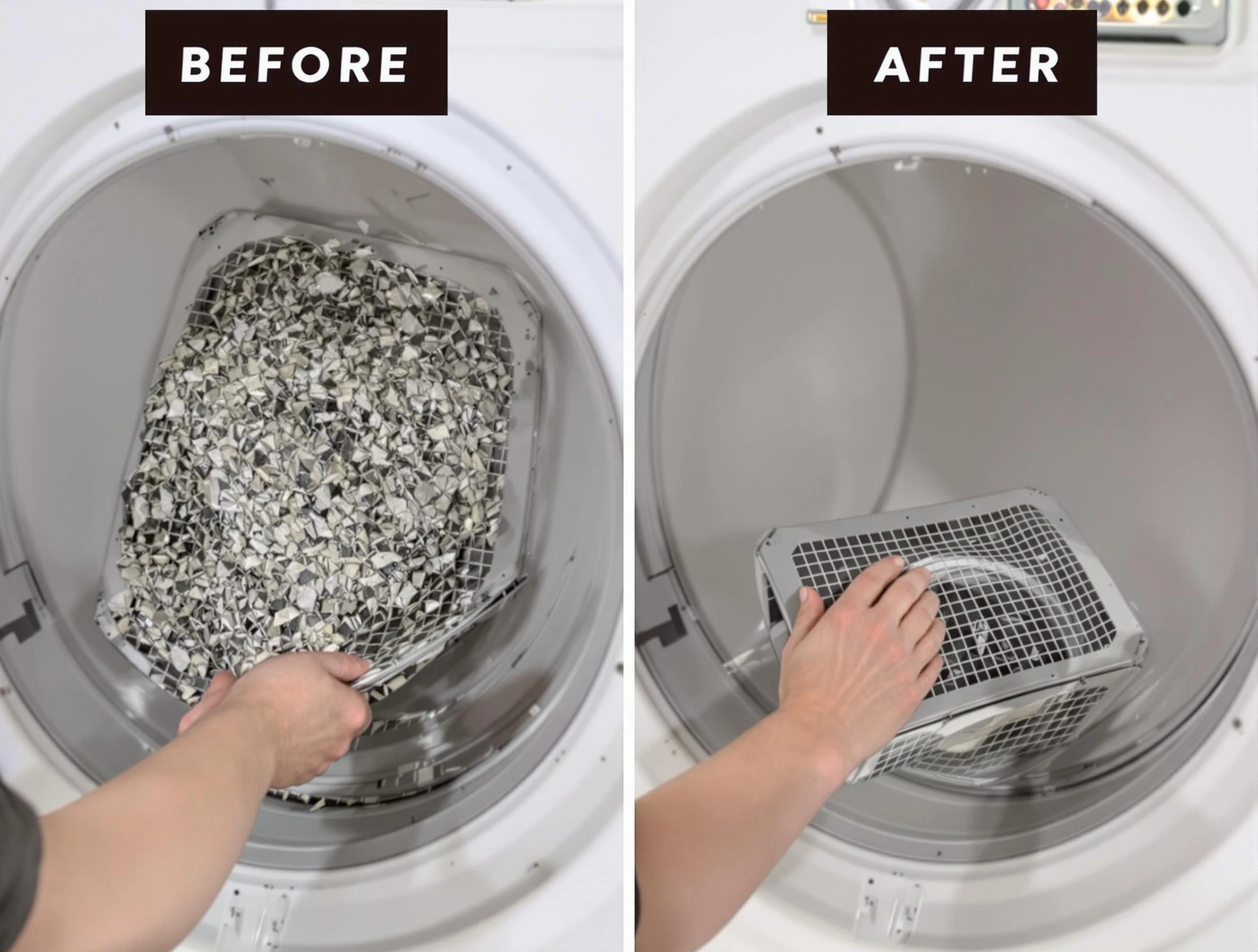 Professional lint trap cleaning by Millcreek Dryer Vent Cleaning in Millcreek