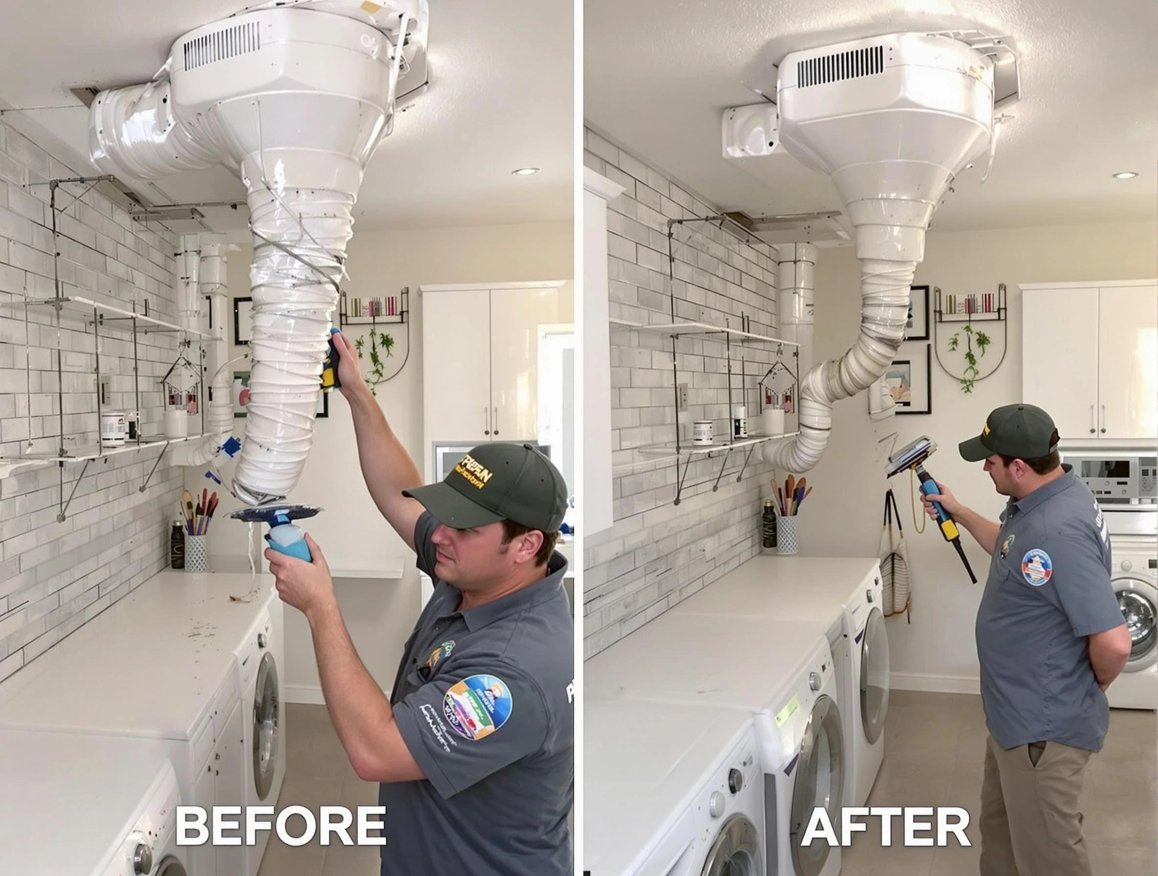 Professional dryer exhaust vent cleaning by Millcreek Dryer Vent Cleaning in Millcreek