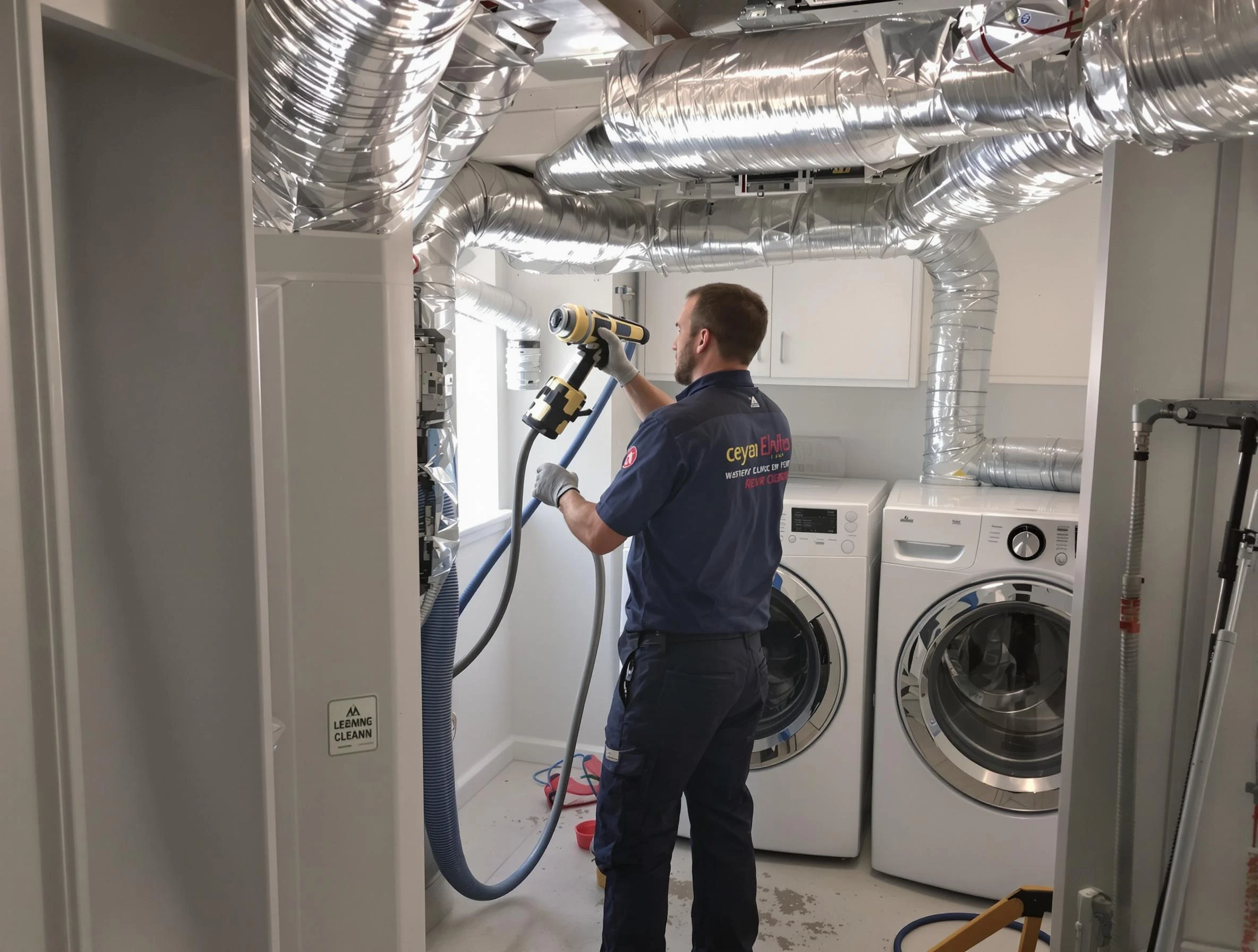 Millcreek Dryer Vent Cleaning specialist using advanced equipment for thorough duct cleaning in Millcreek